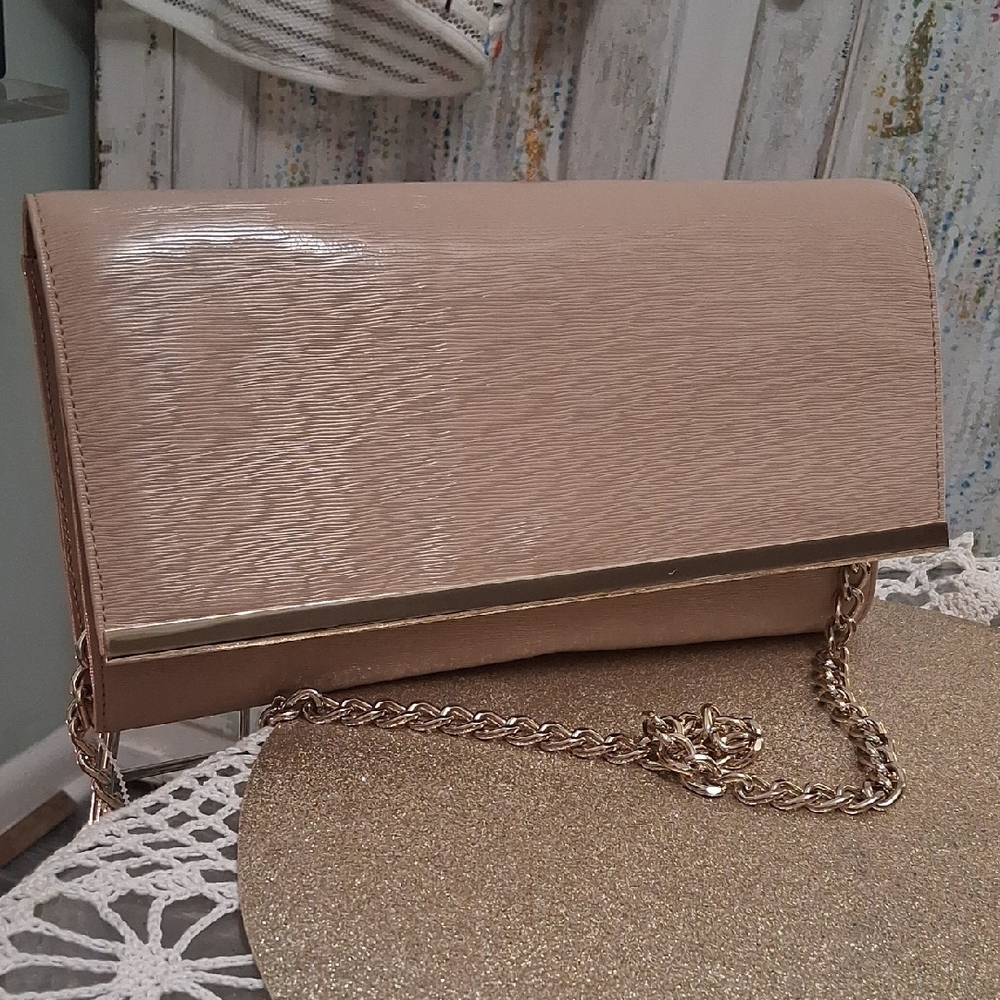 Danier Convertible Clutch To Shoulder Bag